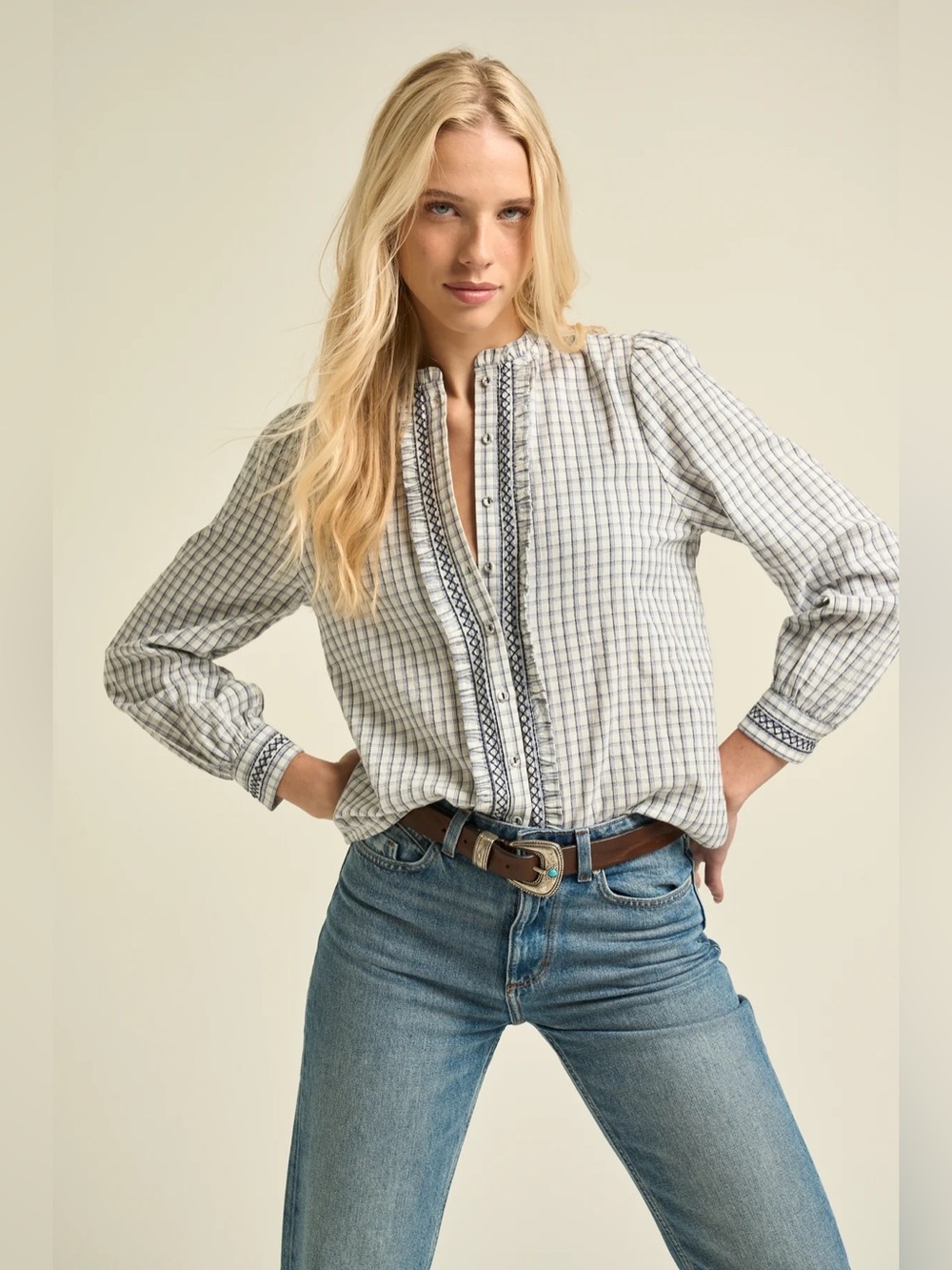 Sonmer Sarah Blouse Navy